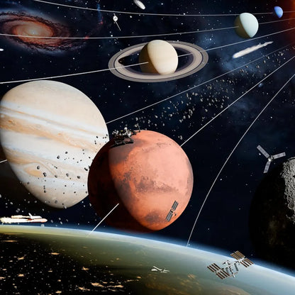 NESTA TOYS - Floor Puzzle & Game, Solar System Jigsaw Puzzle, Educational Toy, Gifts for Boys & Girls Ages 6 to 14 | Space Toys for Kids | 108 pcs, 70 x 50 cm