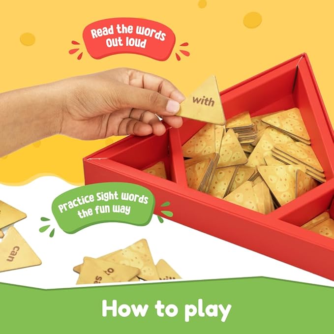 Bloomingo Learning Kit | Sight Words With Nachos | Learn Words With Nachos, Boosts Early Literacy & Confidence With Fun Word Challenges