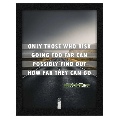 ArtX Paper Motivational Inspirational Quotes Only Those Framed Wall Art Painting