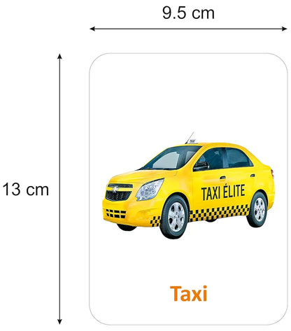 Gurukanth® Premium Vehicles Flash Cards for Kids Early Learning | Easy & Fun Way of Learning 1 Year to 6 Years Babies Smart Toys