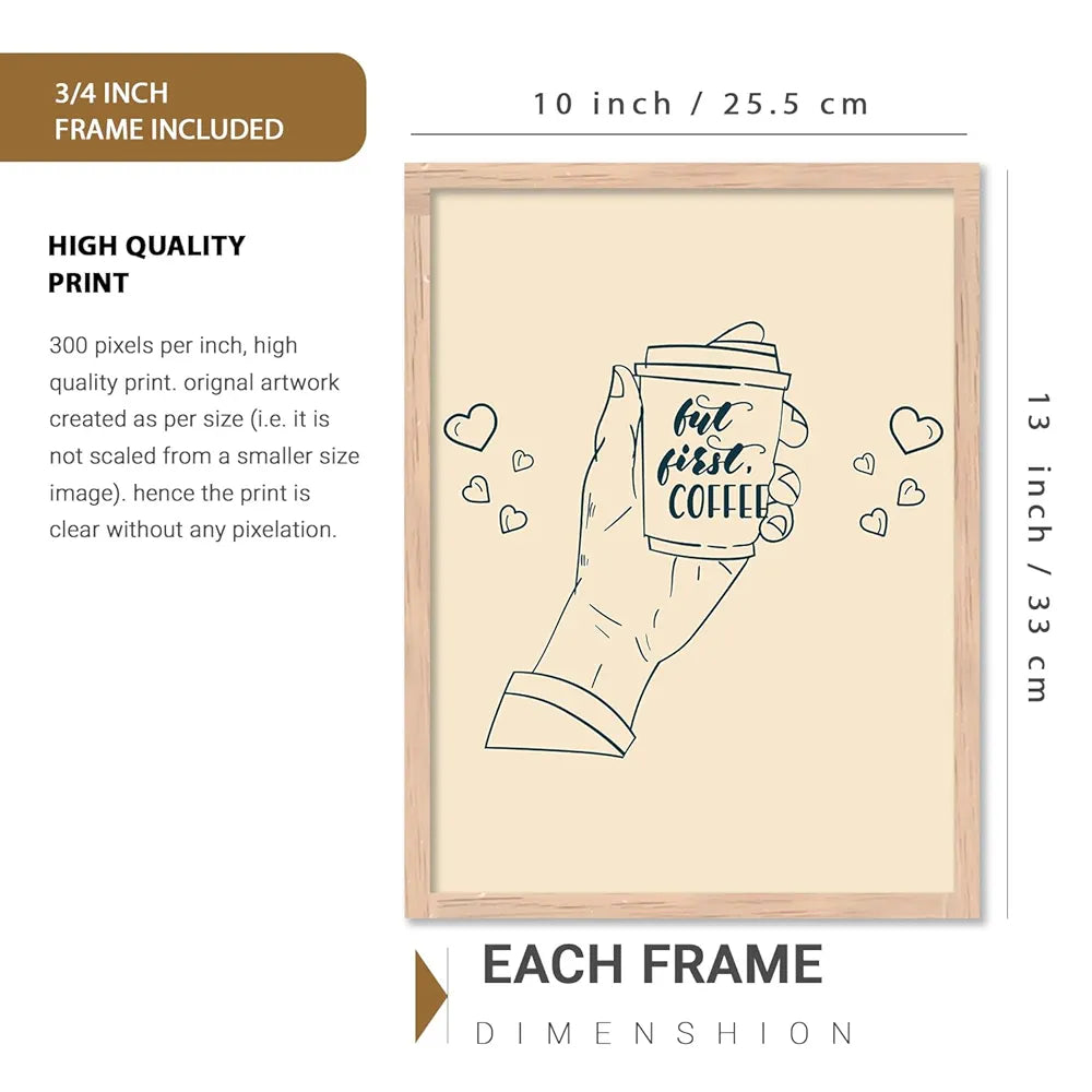 Kotart Restaurant Theme Digital Painting for Kitchen Restaurant Cafe Wall Decoration D