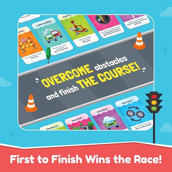 Bloomingo Board Game - Chaos Commute | Thrilling Traffic Adventure Game for Kids & Adults