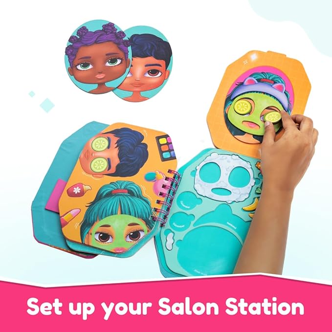 Bloomingo Pretend Play Kit Yippie Day Salon Day | Fun Beauty Salon Set for Kids | Set Up Your Own Salon Be a Stylist
