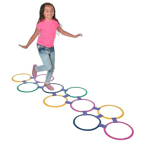 FunBlast Hopscotch Active Indoor Play with Rings Game for Kids Unicorn Hopscotch Game Educational