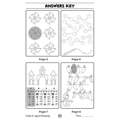 Puzzle & Logical Reasoning for Kids  - Ultimate Brain Games: 120+ Puzzles to Develop Critical Thinking and Logical Reasoning in children - | The Book Tree Books