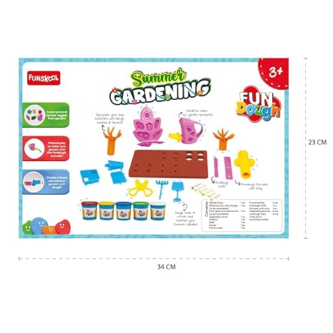 Funskool Fundough Playset Summer Gardening Garden Themed Playset Harvest Vegetables