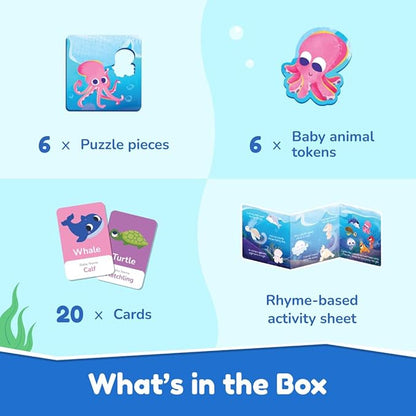 Bloomingo Puzzle Kit for Kids | Mommy and Me | A Happy Farm Family | Under the Sea