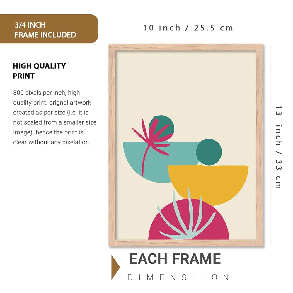 Kotart Premium Digital Madhubani Art Paintings with Frame wall Painting Pack of 6