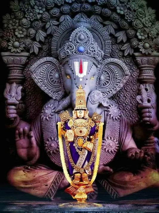 TULIP N TURTLE Ganesha Balaji Diy Acrylic Paint By Number Kit For Adults Kids Beginner Number Painting Kit Painting By Number Acrylic Oil Painting,Multi-Coloured