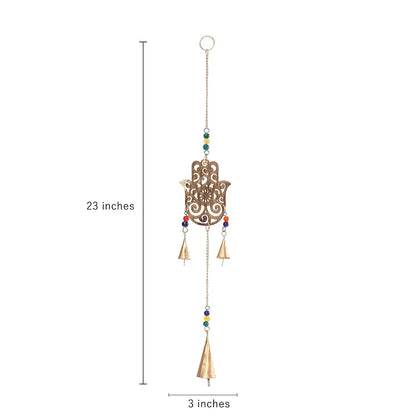 Catcher Traditional Indian Dreamcatcher Wall Art Height 75 cm Metal Wallhanging-Hamsa