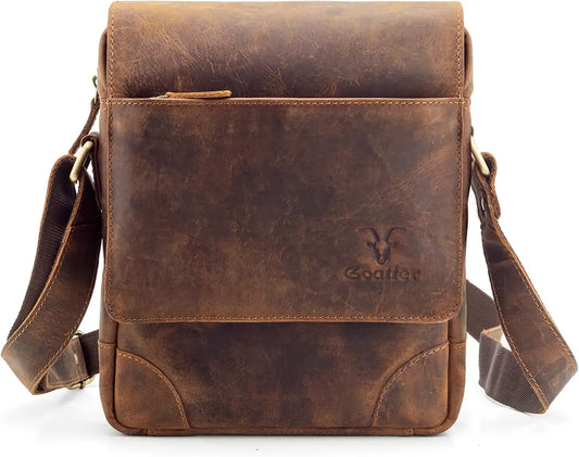 Goatter Genuine Leather 10" Inch Sling Bag For Unisex