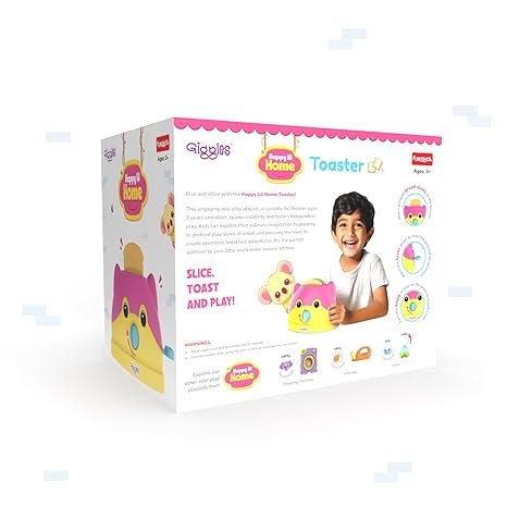 Funskool Giggles Playset Happy Lil Home Toaster Koala Inspired Pretend Role Play Kitchen pop up Toy