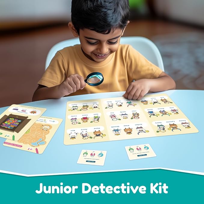 Bloomingo Pretend Play Kit Moo Town Detective | Become a Detective & Solve Thrilling Mysteries | Engaging Detective Game for Kids
