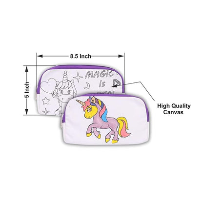 Hobby India Diy Pre-designed Canvas Pouch Painting Kit | Perfect for Kids & Adults