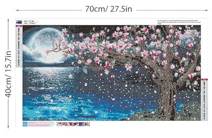 TREXEE Large Size  5D Diamond Painting by Number Kit for Adults & Kids - Beginner DIY Full Drill Embroidery Cross Stitch Pictures Art Kit