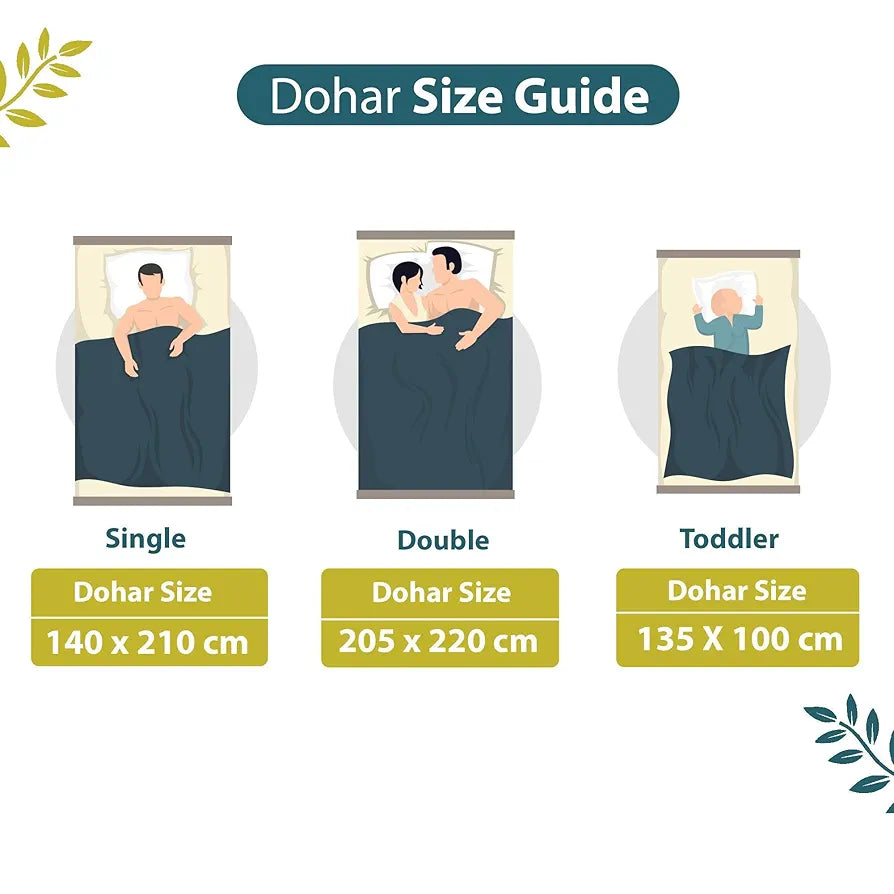 Divine Casa 120 GSM Microfiber Double Dohar Soft & Lightweight Throw Blanket Geometric Maze Pattern Colour Teal Green & White