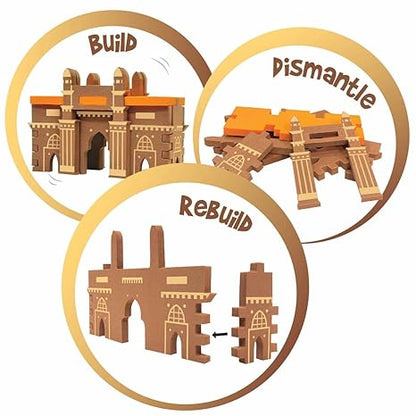 Imagimake Mapology Monuments of India Charminar & Qutab Minar Construction Set Educational Toy
