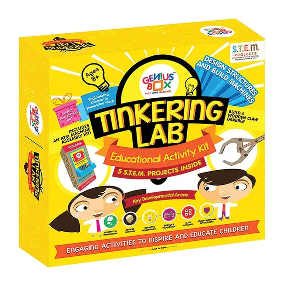 Genius Box - Play some Learning Educational Toy for 8 Years and Up: Tinkering Lab DIY, Activity Kit, Experiment, Learning Kit, Educational Kit, STEM Toy