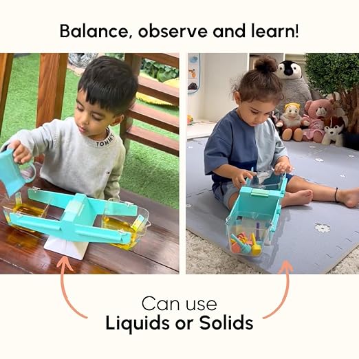 Curious Cub Montessori Balance Scale Toy for Kids | Balance Game Toy | Educational Number Learning Toy | Early Brain Development