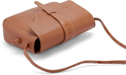 Goatter Genuine Leather Sling Cross-Body Bag For Girls And Women's