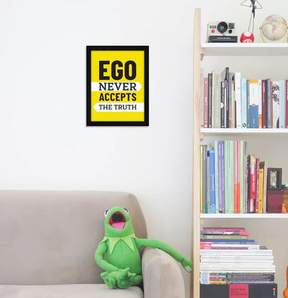 ArtX Paper Motivational Quotes Ego Wall Frame Art Painting