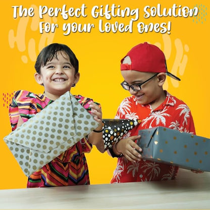 Kalakaram Monster Puppets Making Art and Craft Kit | Make 3 Cut and Paste Jumbo Puppets | Fun and Learning for Kids