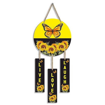 Sehaz Artworks Home Decor Items for Living Room Wooden Wall Hangings for Home Live Love Laugh