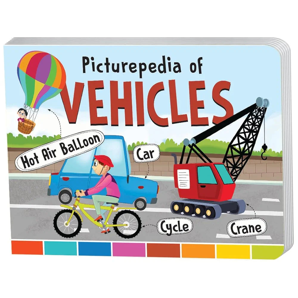 The Book Tree Picturepedia of Vehicles I Board Book for Kids Age 2+ I Bright & Colourful Pictures I Easy-to-Read Word Labels I Builds Vocabulary I Early Learning Picture Books for Children by Majestic Book Club