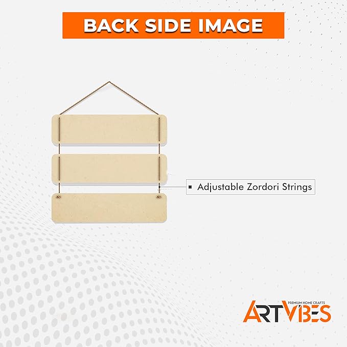 Artvibes Designer Wooden Hanging for Home Decor | Positive Quotes Decorative Items | Artworks Wall Hangings