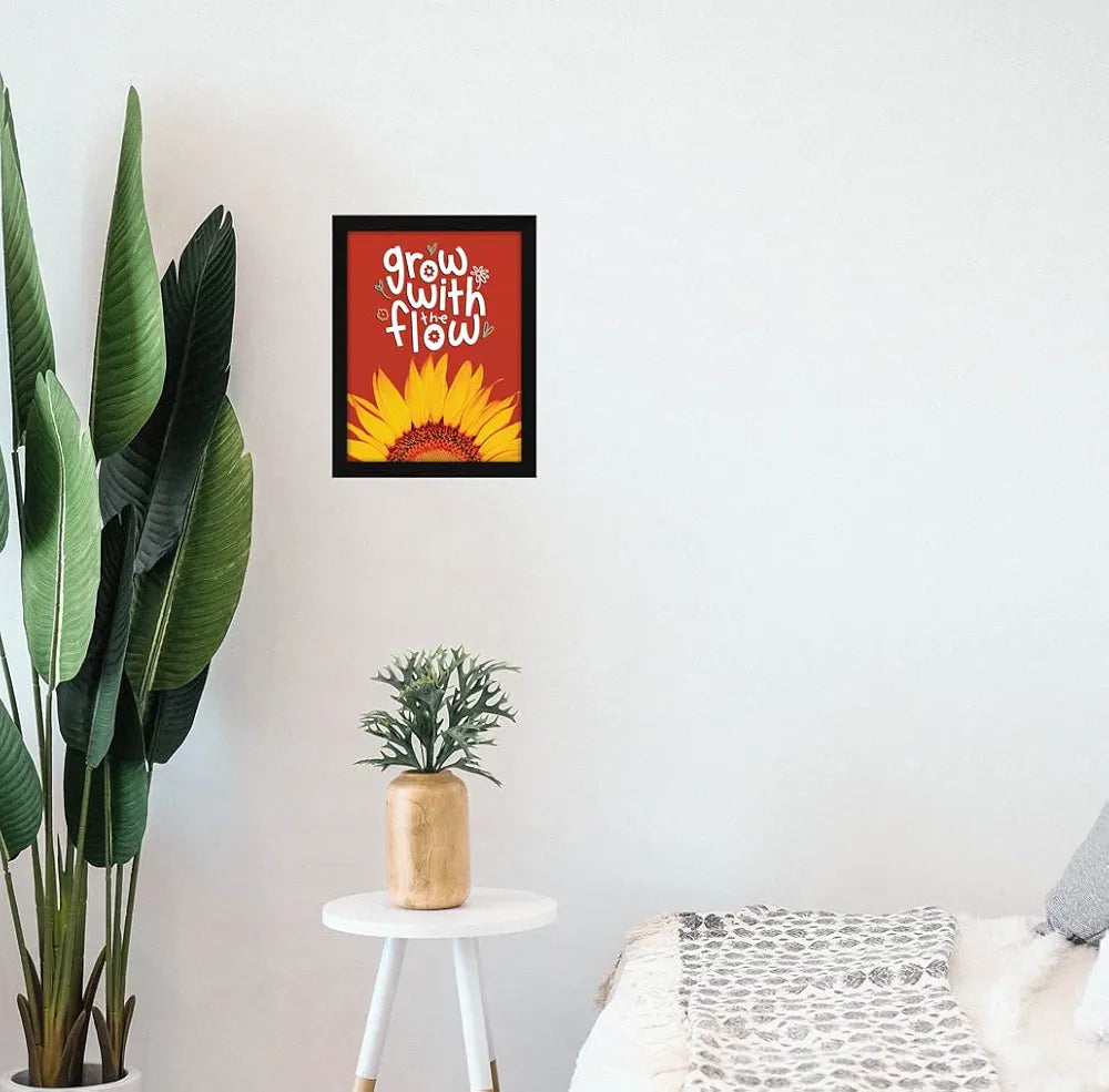 ArtX Paper Motivational Quotes Grow Wall Frame Art Painting