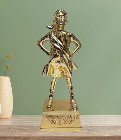 Gold Art India Gold Plated Figurine for Daughter World's Best Daughter