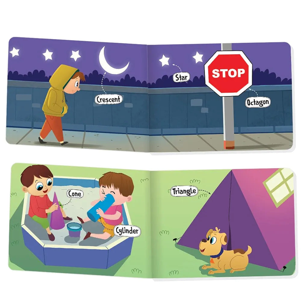 The Book Tree Picturepedia of Shapes I Board for Kids Age 2+ I Bright & Colourful Pictures I Easy-to-Read Word Labels I Builds Vocabulary I Early Learning Picture Books for Children by Majestic Book Club