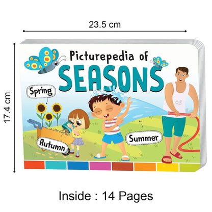 The Book Tree Picturepedia of Seasons I Board Book for Kids Age 2+ I Bright & Colourful Pictures I Easy-to-Read Word Labels I Builds Vocabulary I Early Learning Picture Books for Children by Majestic Book Club