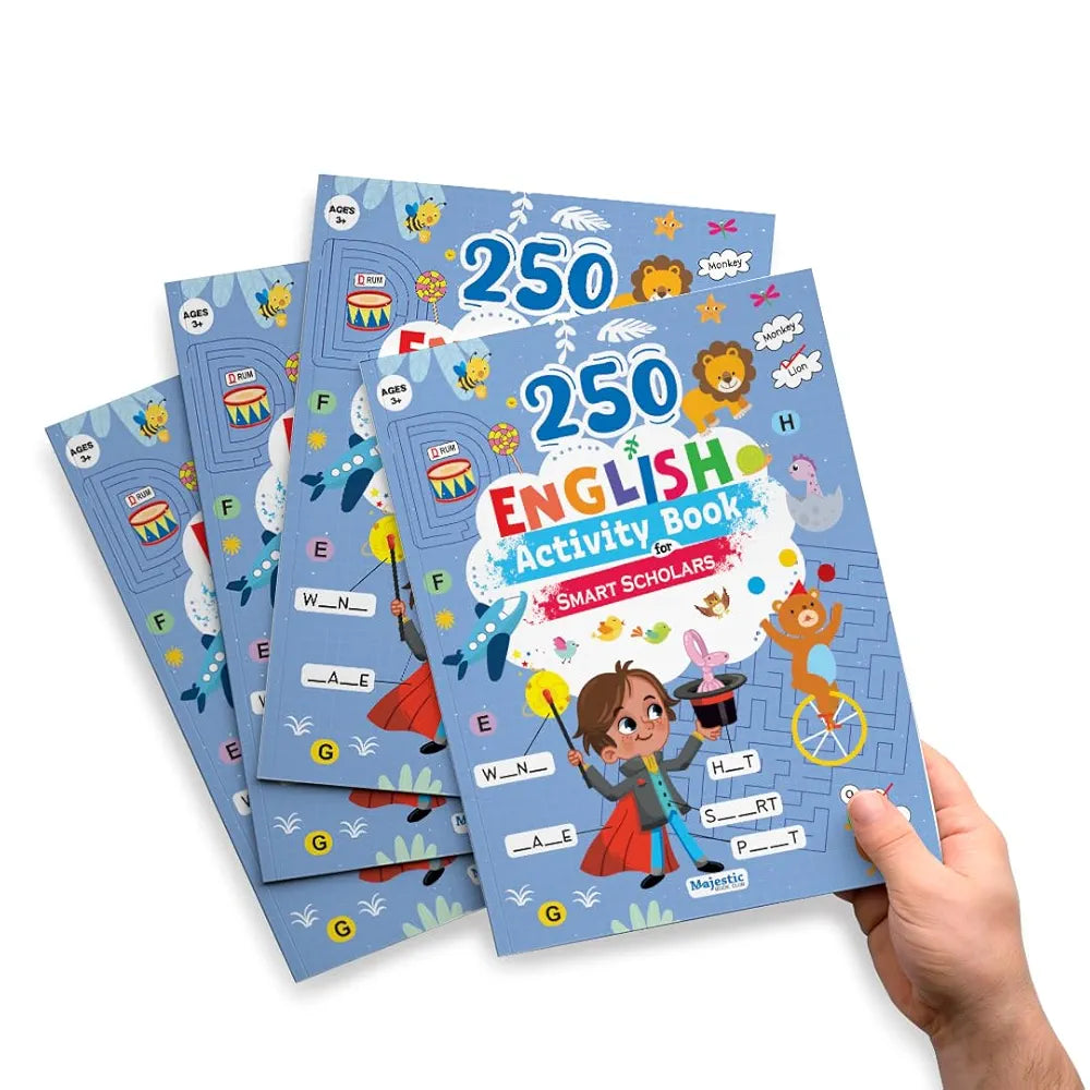 English Activity Book for Age 3+ | 250 Engaging Activities to Build vocabulary and Boost Problem-Solving Skills | Fun Learning | The Book Tree Books