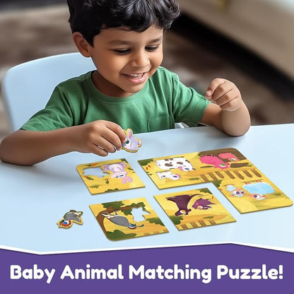 Bloomingo Puzzle Kit for Kids | Mommy and Me | a Happy Farm Family