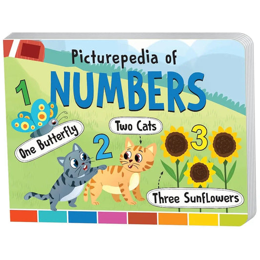 The Book Tree Picturepedia of Numbers I Board Book for Kids Age 2+ I Bright & Colourful Pictures I Easy-to-Read Word Labels I Builds Vocabulary I Early Learning Picture Books for Children by Majestic Book Club