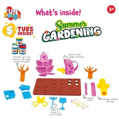 Funskool Fundough Playset Summer Gardening Garden Themed Playset Harvest Vegetables