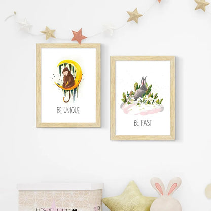 ArtX Wall Paintings For Kids Room Kids Room Wall Decoration Items Set Of 4