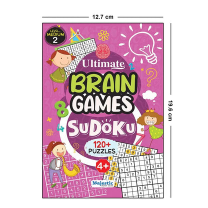 Sudoku Level 2 Medium for Kids  - Ultimate Brain Games: 120+ Challenging Puzzles to Enhance Cognitive Skills - | The Book Tree Books
