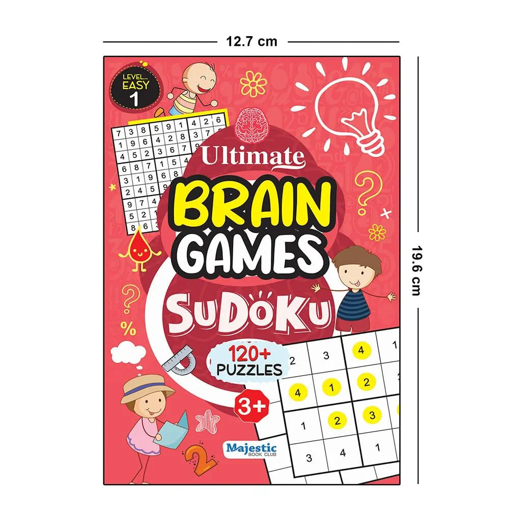 Sudoku Level 1 Easy for Kids  - Ultimate Brain Games: 120+ Simple Brain-Boosting Puzzles for Young Minds - | The Book Tree Books
