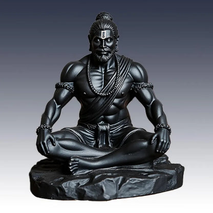 Unovate Lord Hanuman Idol Black for Car Dashboard