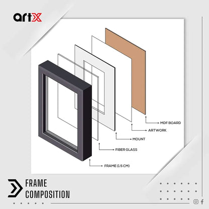 ArtX Paper Premium Rajasthani Bani Thani Wall Art Multicolor