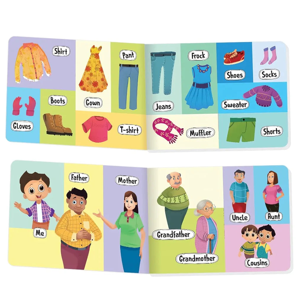 The Book Tree Picturepedia of My First Words I Board Book for Kids Age 2+ I Bright & Colourful Pictures I Easy-to-Read Word Labels I Builds Vocabulary I Early Learning Picture Books for Children by Majestic Book Club