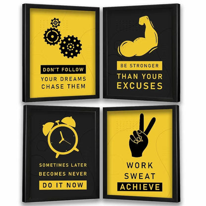 Kotart Dont Follow Your Dreams Motivational Quotes Posters with Frame