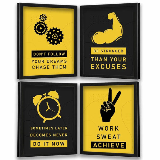 Kotart Dont Follow Your Dreams Motivational Quotes Posters with Frame