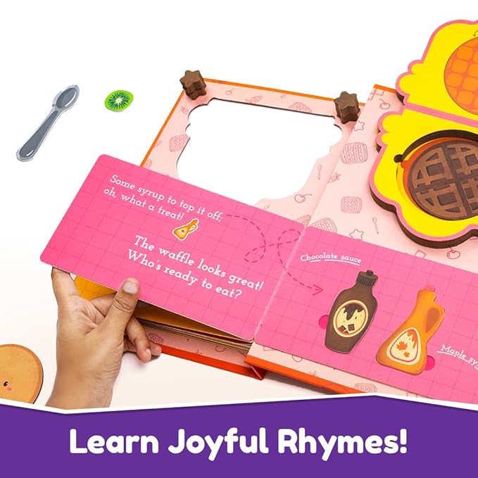 Bloomingo Pretend Play Kit Who Wants Waffles | Waffle Making Set for Kids