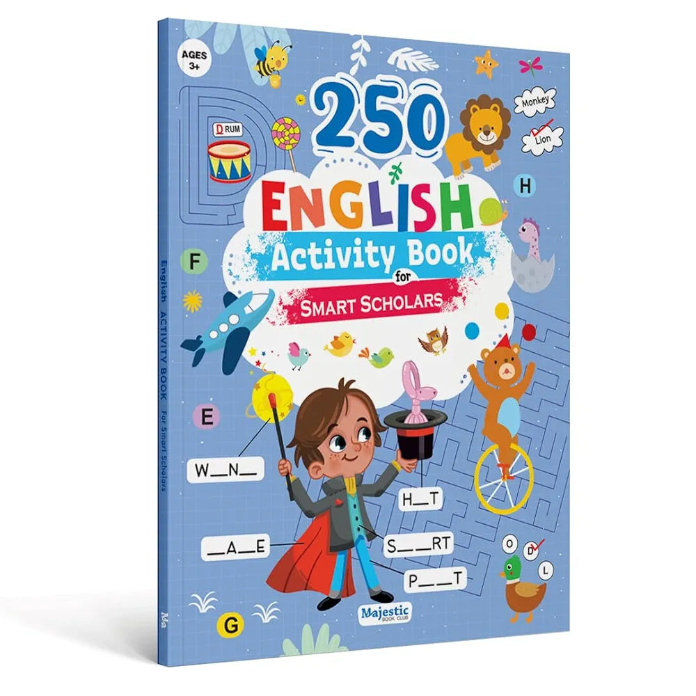English Activity Book for Age 3+ | 250 Engaging Activities to Build vocabulary and Boost Problem-Solving Skills | Fun Learning | The Book Tree Books