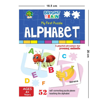 The Book Tree Alphabet Puzzle - 52 Piece Jigsaw Puzzle for Preschoolers, Educational Toy for Learning ABC and Letters, Gifts for Kids Ages 3 to 6 by Majestic Book Club