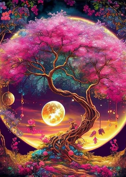 TREXEE 5D Diamond Painting Kit for Adults & Kids, 30 * 40cm DIY Paint by Numbers Kit DIY Diamond Painting by Numbers Kit Cross Stitch Pictures Gift for Kids & Adults DIY Painting 