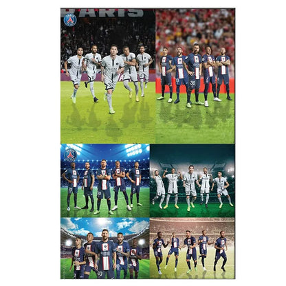 Popcorn Games Premiership Soccer PSG Paris Saint Germain 160 Zigsaw Puzzles 6+ | Messi, Neymar,Sergio & Others - Official Football Licensed Product